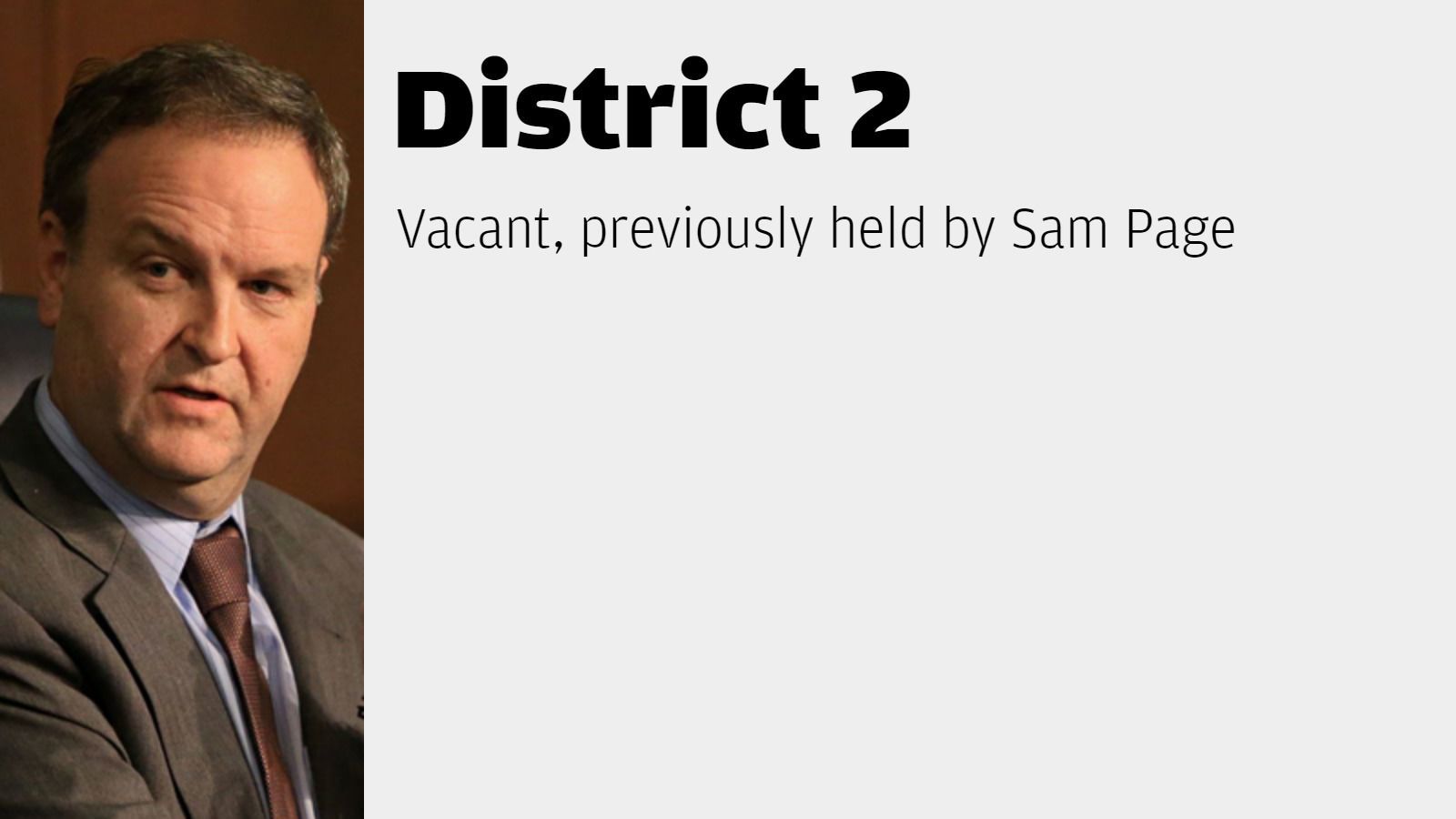 District 2: Vacant